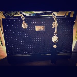 Carolyn Tucker Black and Gold Handbag